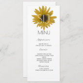 のロゴ結婚リアルひまわりディナーメニュー シーズンカード (正面/裏面)