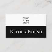 のロシンプルゴを白黒で表示する友だちを参照 紹介カード (正面)