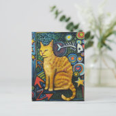 のロックスター猫プロダクト岩が多い ポストカード (スタンド正面)