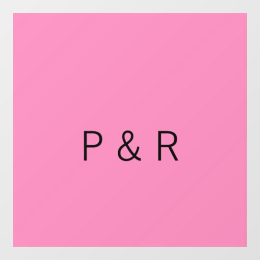 のロマンチック結婚なパートナー追加カップルイニシャルレター ウィンドウサイン (シート)