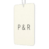 のロマンチック結婚なパートナー追加カップルイニシャルレター カーエアーフレッシュナー (左)