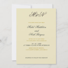 のロマン結婚チックな写真のニュートラルカラー 招待状