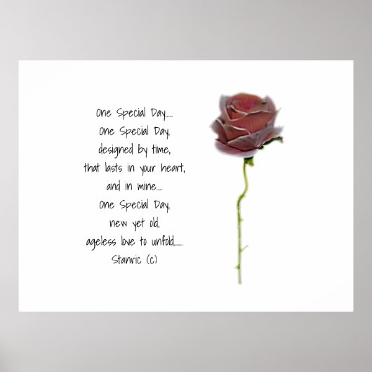 のロマン結婚ティックなポスタースタイルデザイン ポスター (正面)