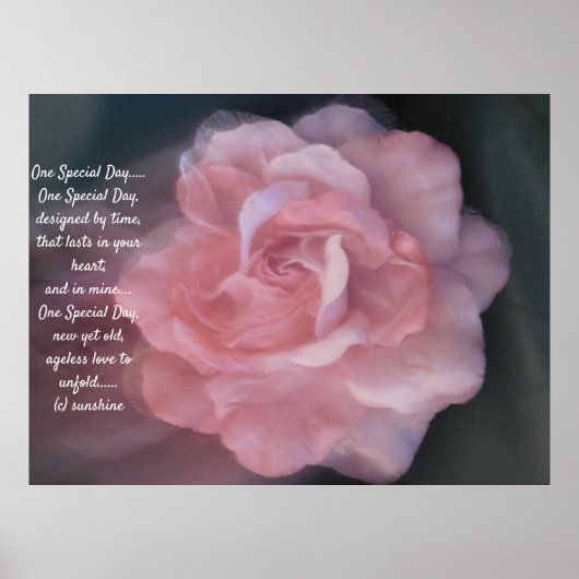 のロマン結婚ティックなポスタースタイルデザイン ポスター (正面)