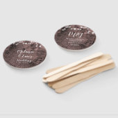 のロ素朴グ結婚ライト結婚式 プログラムハンドファン ハンドファン (組立なし)