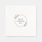 のロ結婚ゴカスタム・カクテルナプキンDIYテンプレート スタンダードカクテルナプキン (正面)