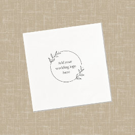 のロ結婚ゴカスタム・カクテルナプキンDIYテンプレート スタンダードカクテルナプキン