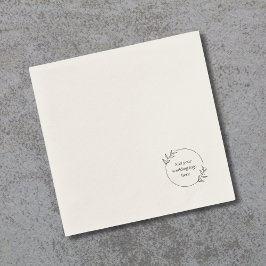 のロ結婚ゴカスタム・カクテルナプキンDIYテンプレート スタンダードカクテルナプキン