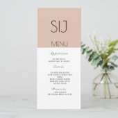 のロ結婚ゴシンプルのカラーブロックディナータンメニュー シーズンカード (スタンド正面)