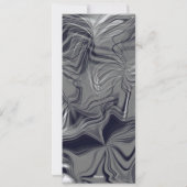 のロ結婚ゴ灰色イエローシンプル大理石ディナーメニュー シーズンカード (裏面)