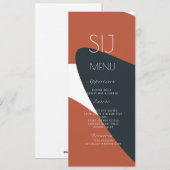 のロ結婚ゴTerracottaディナオーガニックーメニュー シーズンカード (正面/裏面)