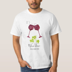 *~*のワインバーのワイナリーのブドウ園のワイン貯蔵室 Tシャツ