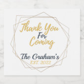 のワインラベル来をあきらめくりがとう スパークリングワインラベル (シングルラベル)