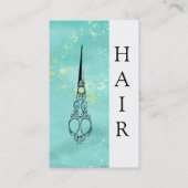 *~*のヴィンテージのグラデーションなビクトリア時代の人は毛SYLISTを切ります 名刺 (正面)