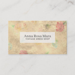 *~*のヴィンテージのグランジでビクトリアンでモダンな花柄 名刺