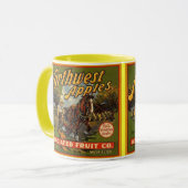 ~のヴィンテージの北西ブランドのAPPLEの木枠のラベルを襲って下さい! マグカップ (正面左)