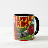~のヴィンテージのAPPLEの子供のブランドのAPPLEの木枠のラベルを襲って下さい! マグカップ (正面右)