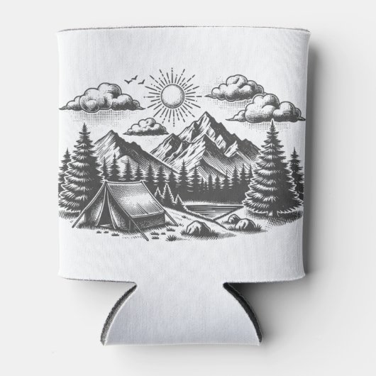 のヴィンテージ景観結婚スケッチ 缶クーラー (正面)