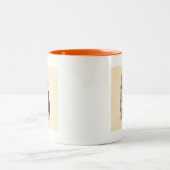 のヴィンテージ結婚ブライダルパーティ花嫁と花嫁 ツートーンマグカップ (中央)