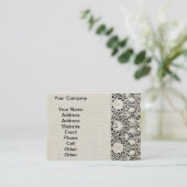 のヴィンテージ結婚ブライダルパーティ花嫁と花嫁 名刺 (スタンド正面)