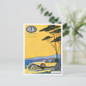 〜のヴィンテージ自動車広告を宣伝する ポストカード (スタンド正面)