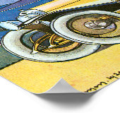 ~のヴィンテージ自動車広告を消す ポスター (角)