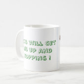 の上およびホッピング コーヒーマグカップ (正面左)