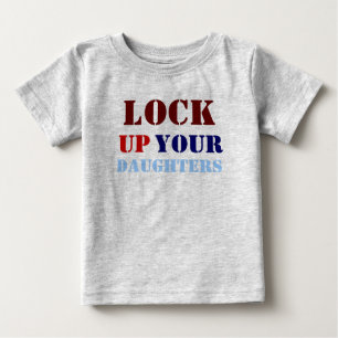 、の上で、あなたの、娘締めて下さい ベビーTシャツ