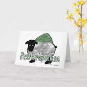 ～の上にいる人 カード (黄色い花)