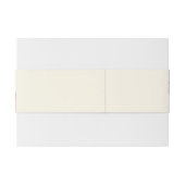 の上にピンク色の花を結婚付ける 招待状ベリーバンド (裏面例)