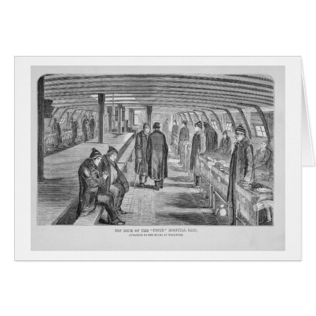 の上のデッキはに付す病院船を「結合します」 (正面横)