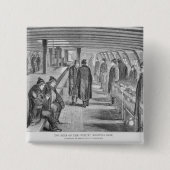 の上のデッキはに付す病院船を「結合します」 缶バッジ (正面)