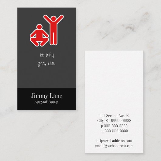 の上下 名刺 (正面/裏面)