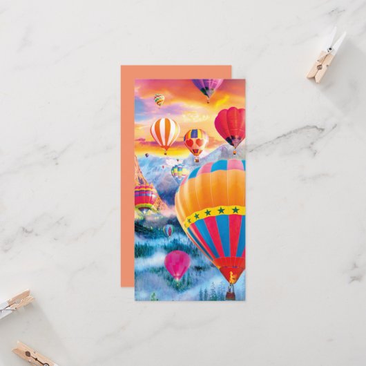 の上、の上でそして遠くに カード (正面/裏面インサイチュ)