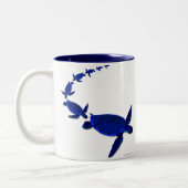 の上、の上で及び遠くに!! ツートーンマグカップ (左)