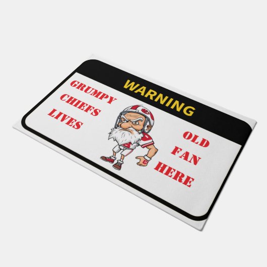 の不機嫌警告な老将軍ファンはここにドアマット住んでいる ドアマット (アングル)