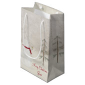 の与えクリスマス雪だるま スモールペーパーバッグ (正面アングル)