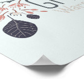 の与えハートは青いよくはしゃぐ揺れ動いた ポスター (角)