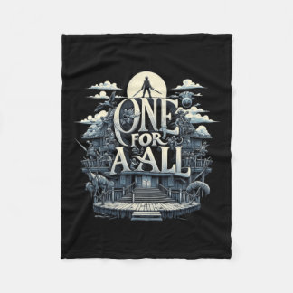 ～の世界で統一を受け入れている人々にとって一つ フリースブランケット