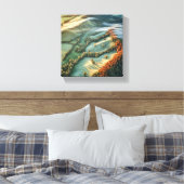 の丘の上の朝転がの霧 キャンバスプリント (インサイチュ (寝室))