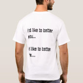 の中では(私は…よくすることを望みます) Tシャツ (裏面)