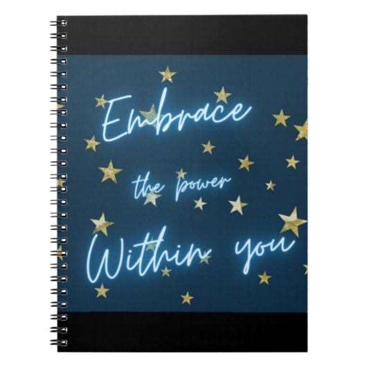 ～の中で力を受け入れる ノートブック (正面)