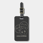 ～の中の混沌を掻き立てる ラゲッジタグ (正面縦)