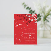 の中国の桜シックなスワローズは日付を保存 案内ポストカード (スタンド正面)