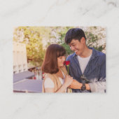 の中国のQRコー結婚ドRSVPオンライン エンクロージャーカード (裏面)