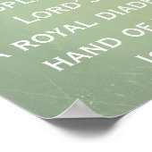 の主のHand素晴らしさの王冠です ポスター (角)