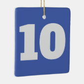 の事ぶら下がったは数字だ セラミックオーナメント (右)