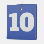 の事ぶら下がったは数字だ セラミックオーナメント (左)