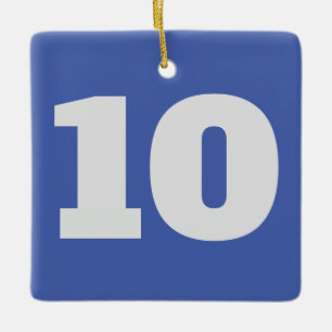 の事ぶら下がったは数字だ セラミックオーナメント