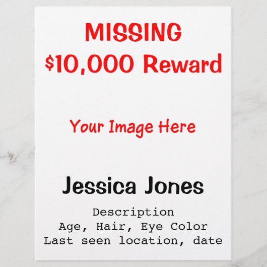 の人の恋しく思写真カスタム報酬レッドブラックフライヤー チラシ (正面)